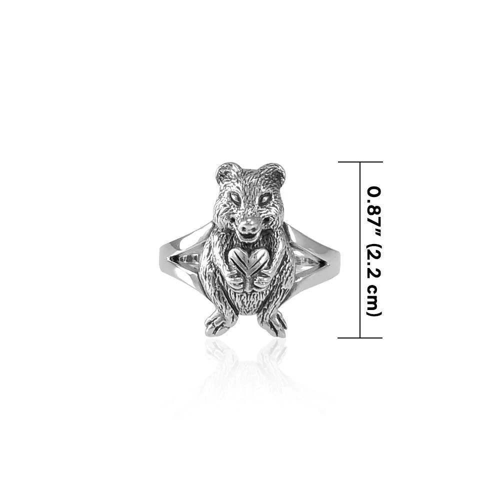 Australian Quaka Ring 925 Sterling Silver Spirit Animal Nature Wildlife australian-quaka-ring-925-sterling-silver-spirit-animal-nature-wildlife