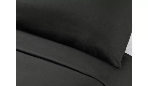 Habitat Easycare Plain Black Bedding Set - Single (722) - Picture 3 of 4