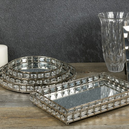 Round or Rectangle Silver