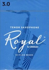 Royal by D'Addario Tenor Sax Reeds Box Of 10 Strength 3 