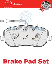 Apec Front Brake Pads Set EO Quality Replacement with Wear Indicator PAD1224