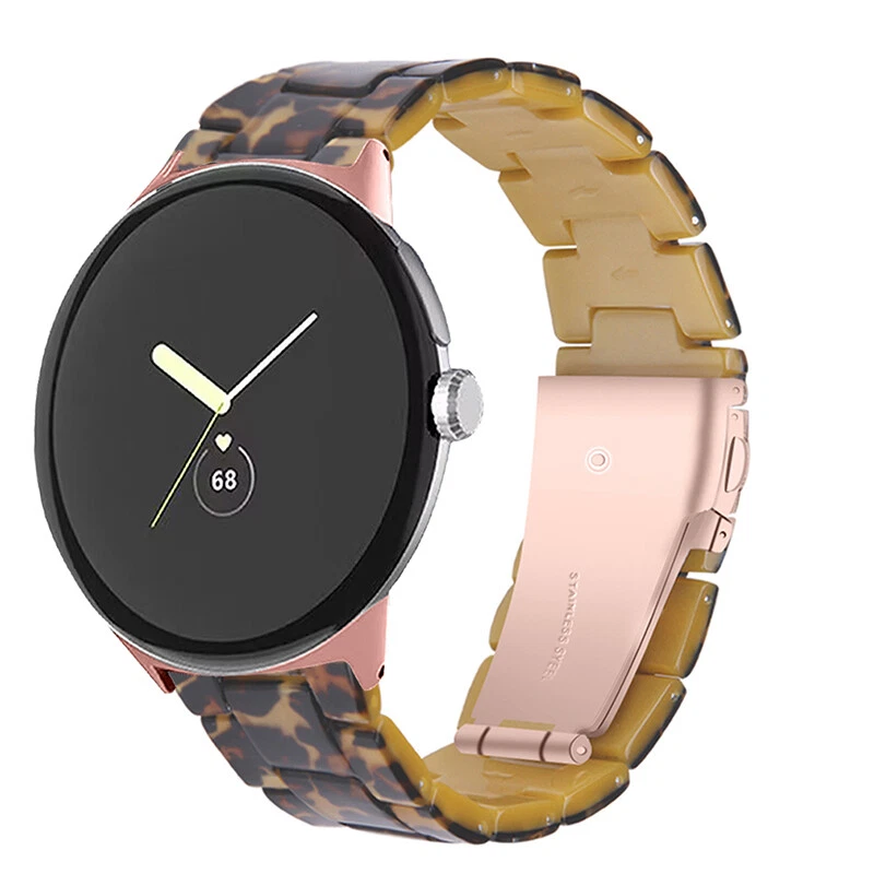Correa de reloj de acero inoxidable con eslabones de resina de moda para Google Pixel Watch 1 2 Foto 2 de 4