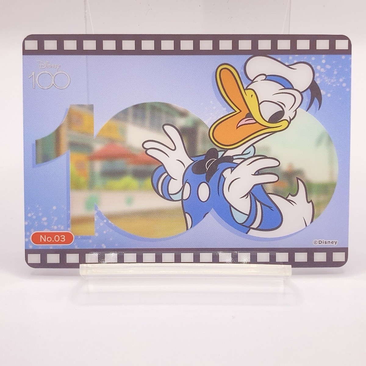 Disney 100 Trading Clear Card Donald Duck #3 Collection Japanese