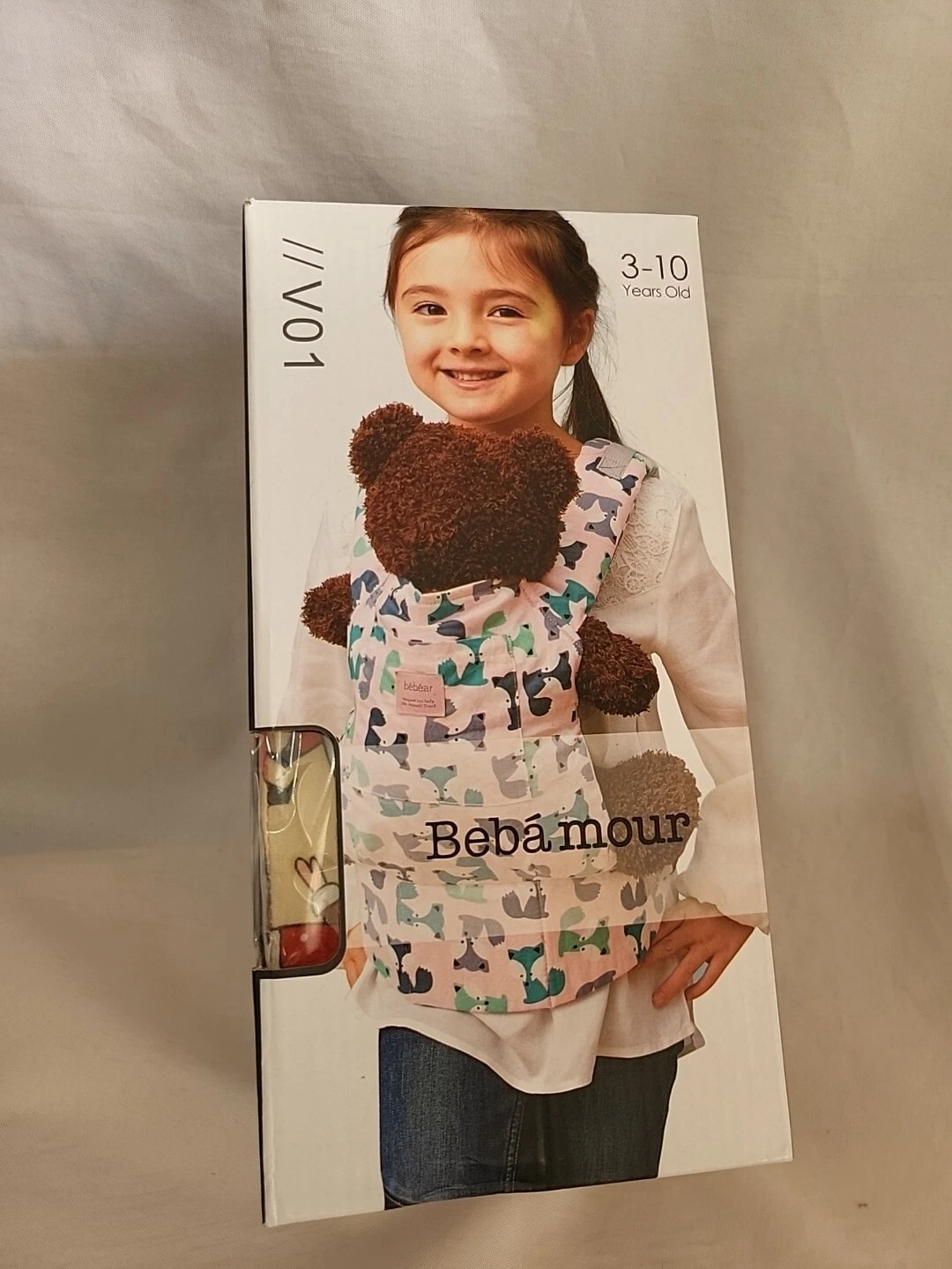 Bebamour Mini Kids Baby Doll Carrier for Girls, 3-10 Yrs. Santa Clause Print