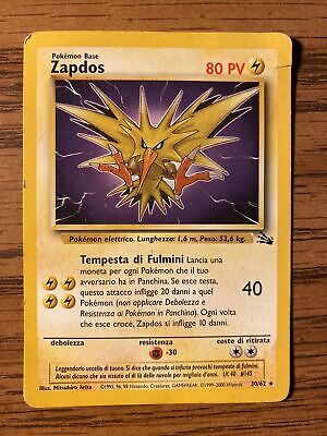 Zapdos 30/62 Fossil Set RARE Pokemon Card Non Holo