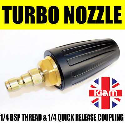 Turbodüse Spinnsprühstrahl 11,6 mm Schnellspanner Stecker für Hochdruckreiniger 