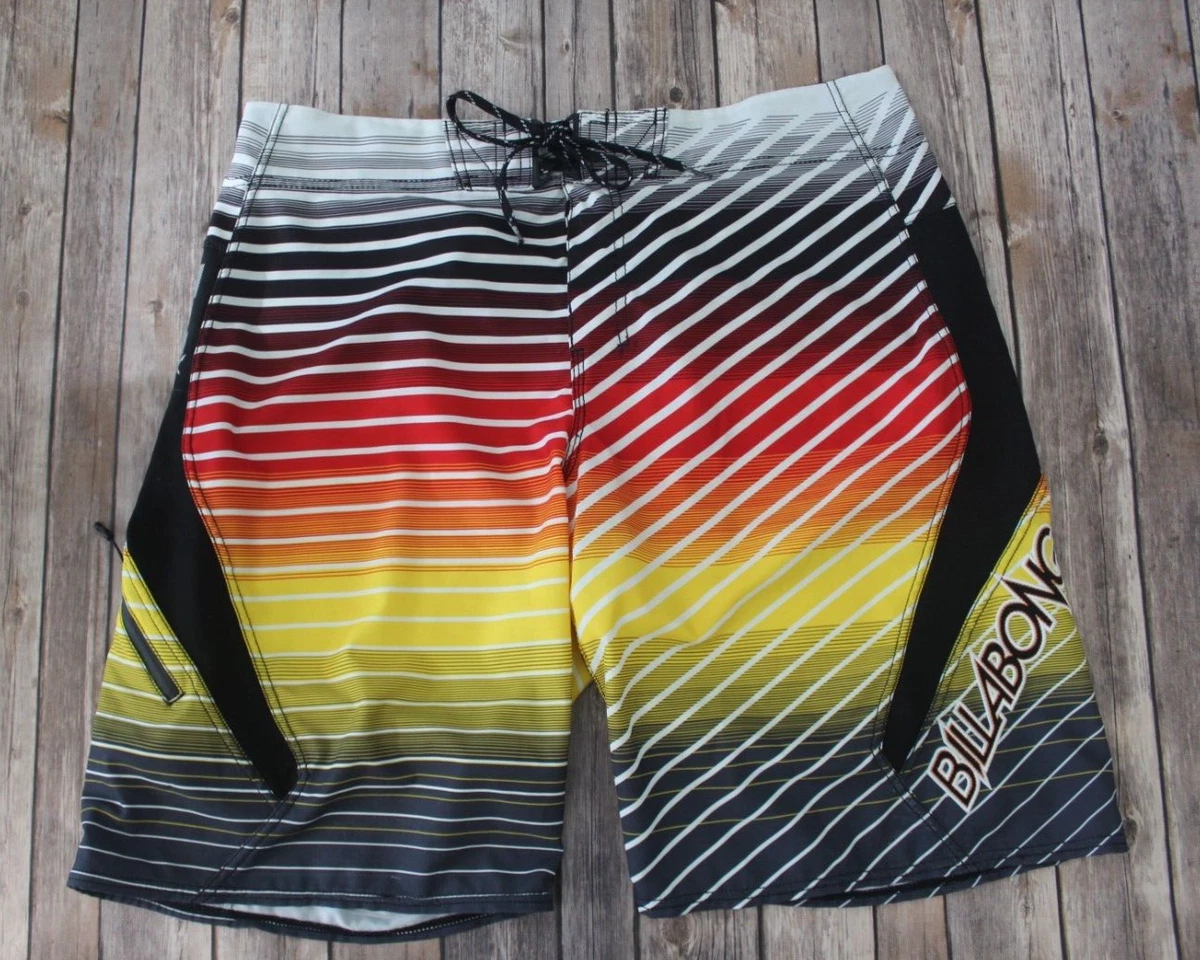 Billabong 38 Platinum Quad Stretch Park unlined swim trunks pocket