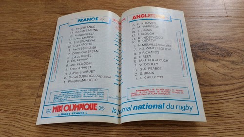 France Rugby Union Programmes 1968 - 2009 - Picture 21 of 66
