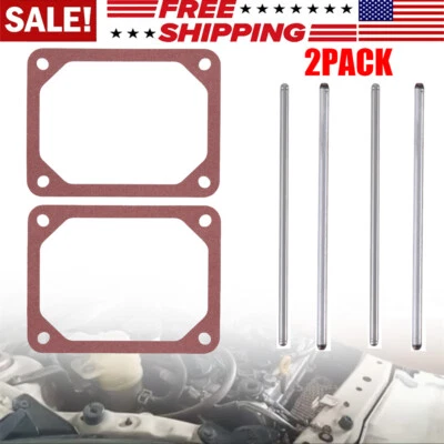 DAZONE For Briggs & Stratton Push Rod Set & Valve Cover Gasket 690981 690982 690971