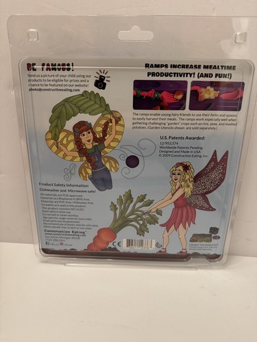 Constructive Eating Fairy Garden Children’s Plate - Purple - New - No Utensils - Picture 2 of 2