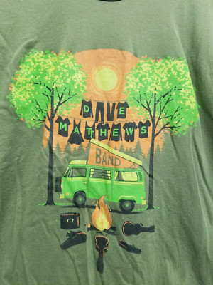 2014 Dave Matthews Band Tour S to 5XL Green T-shirt GC1381