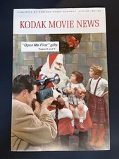 Kodak Movie News Leaflet Magazine Antique Guide Winter 1961-62 Santa's Lap
