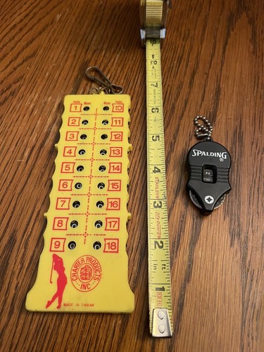 2 Vintage Golf Score Counters In Great Vintage Condition. Hard To Find