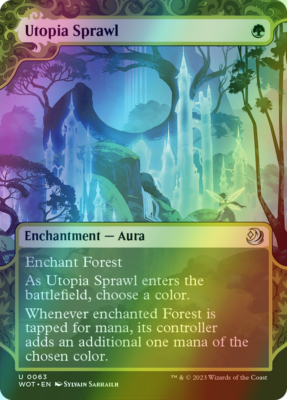Utopia Sprawl FOIL, Wilds of Eldraine Enchanting Tales, MTG WOE NM