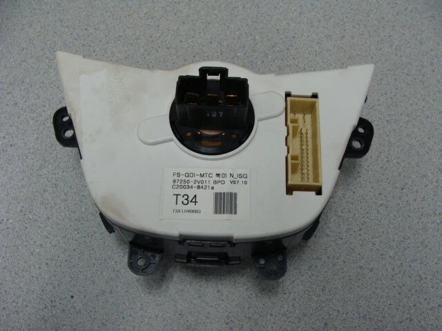 Hyundai Veloster 2012-2017 calentador aire acondicionado control climático manual brillante Foto 4 de 4