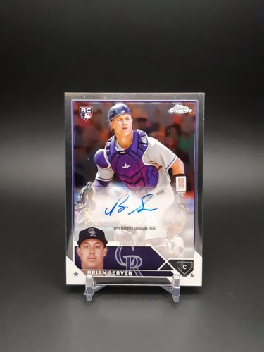 2023 Topps Chrome Update Auto Brian Serven #AC-BSE Rookie Auto RC - Picture 1 of 2
