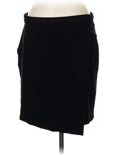 H By Halston Women Black Casual Skirt M