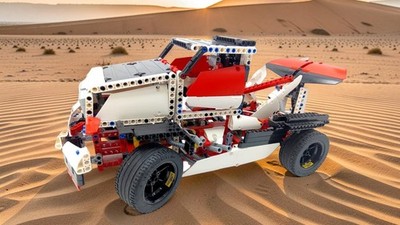 Klemmbausteine Renn-Truck Grand Prix  vemutlich Mould King