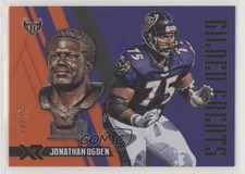 2018 Panini XR Gilded Greats Orange 22/25 Jonathan Ogden #GG2 HOF fm0