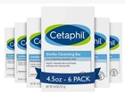 Cetaphil Gentle Cleansing Bar Soap Dry to Normal Sensitive 6 Bars