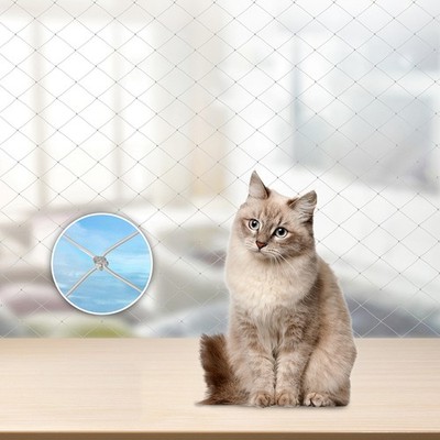 Katzennetz Katzenschutznetz 3x8m Ohne Bohren Robustes Sicherheitsnetz Balkonnetz