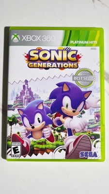 Sonic Generations Platinum Hits Microsoft Xbox 360, Complete with Manual