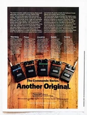 MXR COMMANDE SERIES GUITAR EFFECT PEDALS~ORIG 1982 PROMO AD ADVERT POSTER PINUP