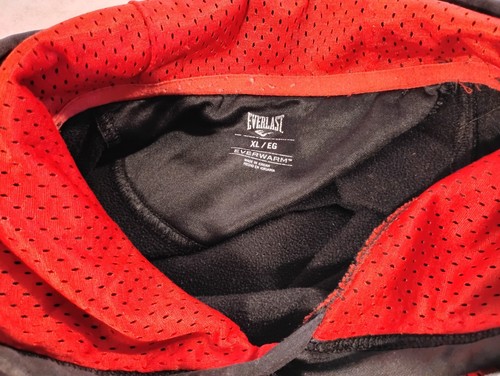 EVERLAST HOODIE XL Everwarm Black Red Embroidered - Picture 9 of 11