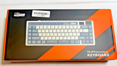 RK Royal Kludge M70  75%  Wireless Gaming Mechanical Keyboard RGB Cyan Purple