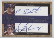 2007 USA Baseball National Teams Blue Ink Ross Detwiler Neil Ramirez Auto 0s3