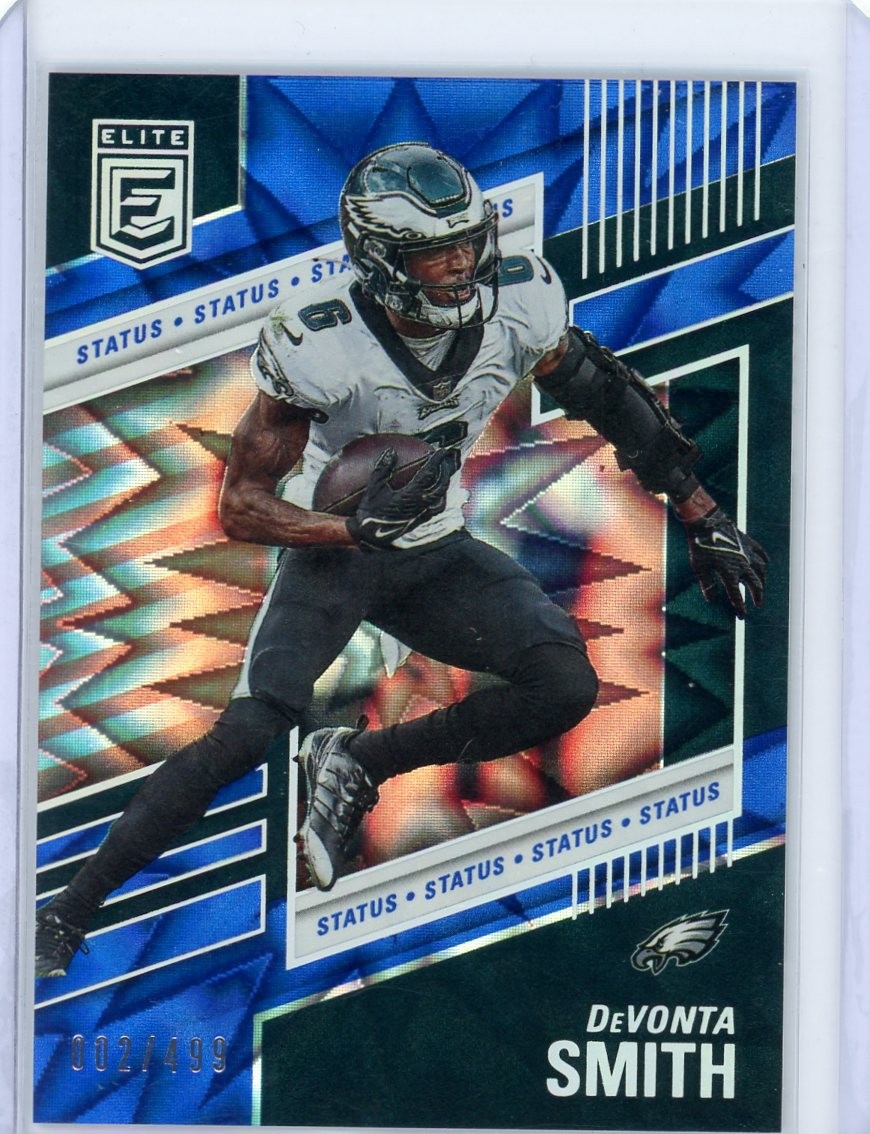 DeVonta Smith 2022 Donruss Elite #10 Status Explosion #/499