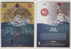 2019-20 Panini Donruss Optic Splash! Gold Wave Prizm Trae Young #2
