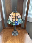 Vintage Tiffany Style Stained Glass Lamp Bedside Works