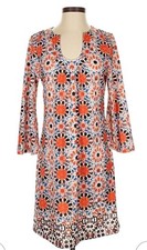 Aryeh Anthropologie Dress Small Stretch Slip On Shift Geometric Groovy Color