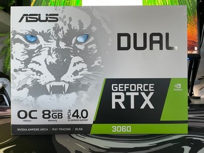 ASUS NVIDIA GeForce RTX 3060 Dual OC 8GB GDDR6X Video Graphics Card - White