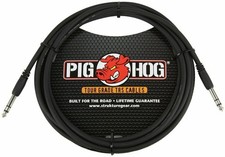Pig Hog PTRS15 15FT 1/4in TRS   1/4in  M to 1/4in M TRS Cable LIFETIME