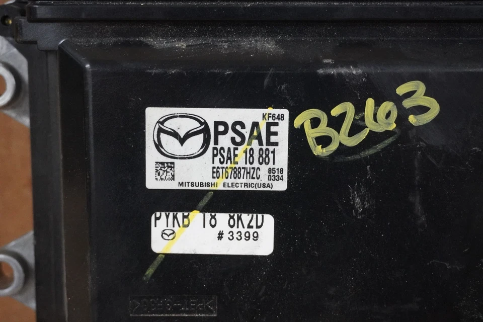 Mazda 3 Sport 2017 motor 2,0 L módulo de control informático ECM ECU OEM PSAE18881 Foto 4 de 4