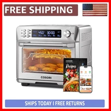 Smart 12-in-1 Air Fryer Toaster Oven Combo – Versatile Convection Cooking wit...