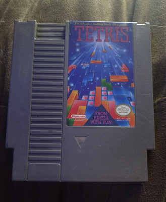 Nintendo NES Tetris Game Cartridge - Puzzle - 1989 - Nintendo Published