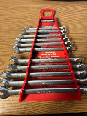 BLUE POINT 11 PIECE METRIC WRENCH SET WITH SNAP ON HOLDER -- LOC#124