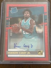 2020 Donruss Vernon Carey Red Choice Auto 12/99