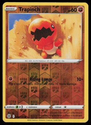 Trapinch 040/072 Common Shining Fates Pokemon Reverse Holo Lightly Played
