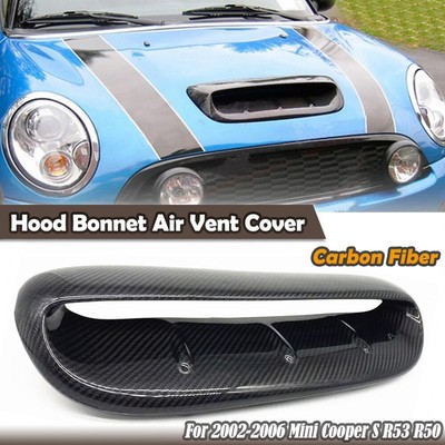 Carbon Fiber Hood Bonnet Scoop Air Vent for 2002-2006 Mini Cooper S R53 ...