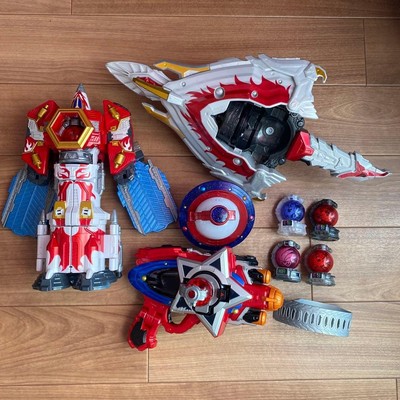 Power Rangers Uchu Sentai Kyuranger Megazord Morpher 4p Kyutama 5p Set BANDAI