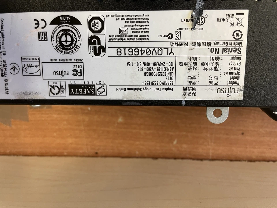 Fujitsu Esprimo E520 Intel Core i5 4440 Ram 4 GB HDD 500 Win Pro - Imagen 3 de 4
