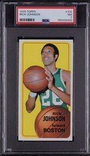 Topps 1970 Rich Johnson #102 PSA 7 Graded Boston Celtics Basketball Card