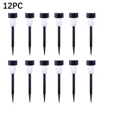 12 Pack Solar Powered Small Tube Light and Light Is Suitable for Courtyard Garde
