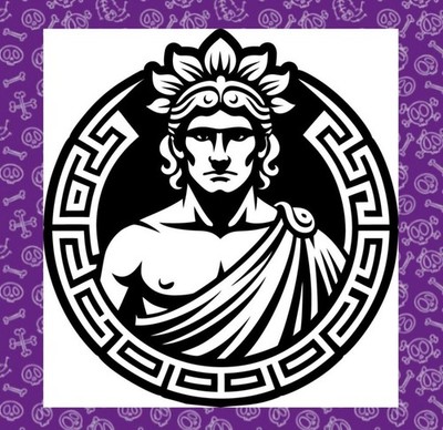 Apollo Bote Gott, Silhouette Vinyl Aufkleber, griechische Mythologie, heidnisch 8''