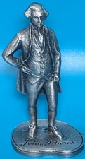 Hudson Pewter John Adams 3" Figurine Statue US President Copr 1973 PW Baston