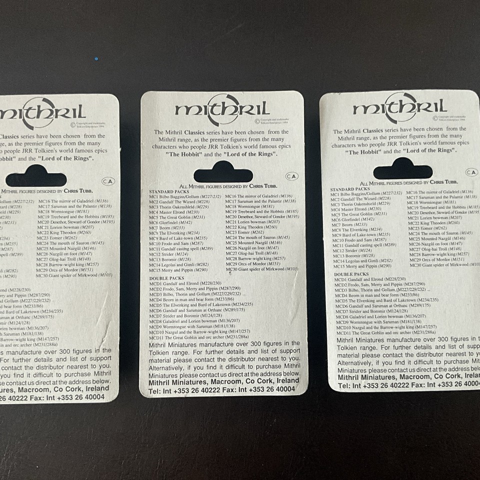 YW blister LOTR MITHRIL JRR New M185 sylveb arbre et les hobbits